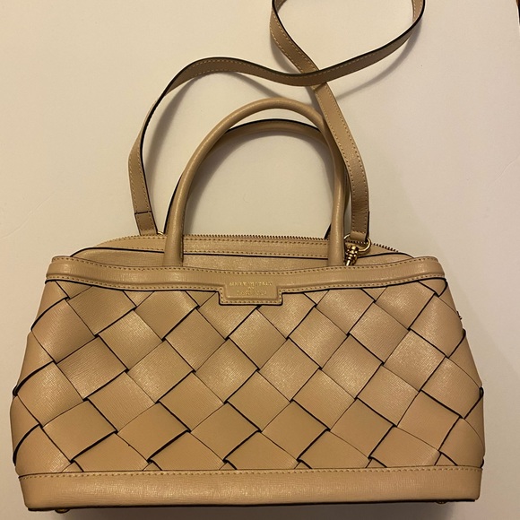 Iacucci Tan Leather Satchel Handbag Made In Italy